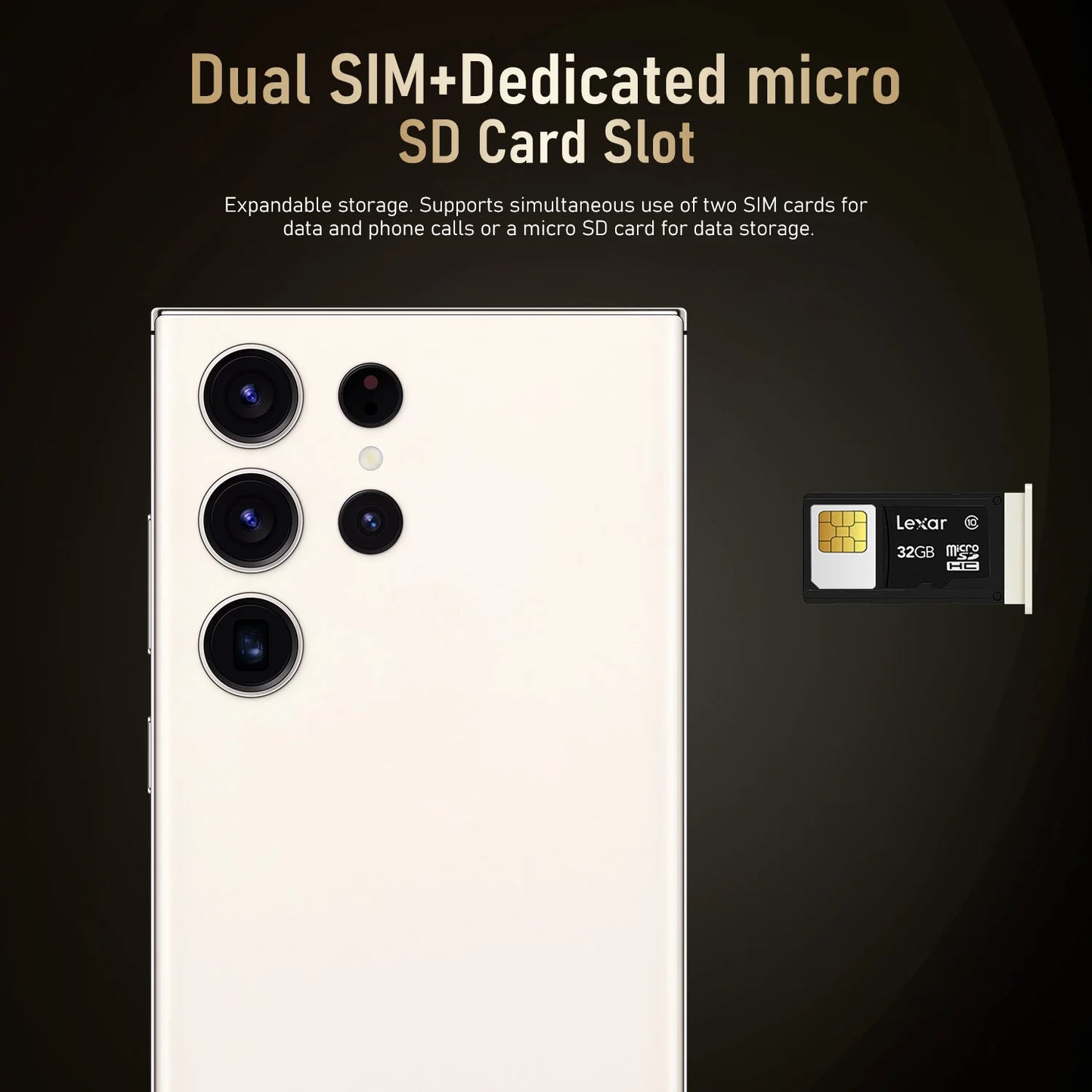 6.8-inch S24 Ultra 3GB+64GB Smartphone 6.8inch Phone Wholesale Telephone Face Recognition Fingerprint Android 12 4+64GB