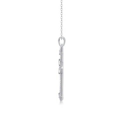 Luxurious Customized 925 Sterling Silver Fine Jewelry Pendant Necklaces Cross Moissanite Pendant Necklace