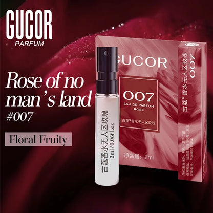 GUCOR 007 Luxury 2ml Sample Rose No Man's Land Perfume for Women Natural Plant Extraction Oriental Spicy Rose