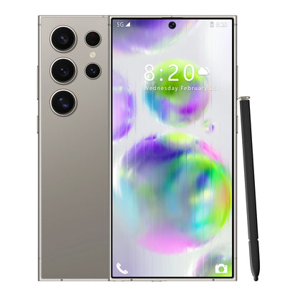 6.8-inch S24 Ultra 3GB+64GB Smartphone 6.8inch Phone Wholesale Telephone Face Recognition Fingerprint Android 12 4+64GB