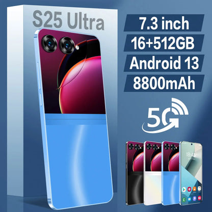 5G Phones Android 13.0 Mobile Phones Cellphone Original S25 Ultra 16GB+512GB Smartphone 7.3 Inch Unlocked Dual Card Smart Phone