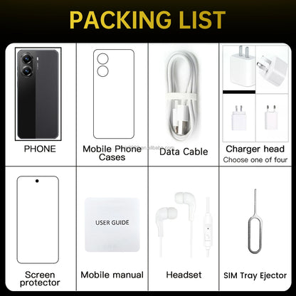 Real High Quality X7 Pro 16+1TB Smartphone Hot Selling 7.3 Inch Big Screen Cheap Android 14 Cellphones Smart Phones