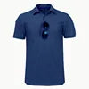 Mens Tactical Quick Dry Polo Shirt for Summer Outdoor Breathable Paintball Training T-shirt Solid 100% Polyester Camouflage Top