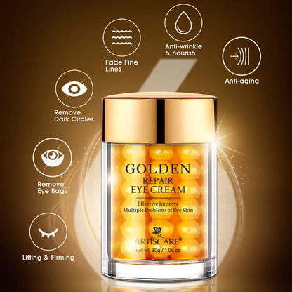 ARTISCARE Peptide Anti Wrinkle Facial Cream + Golden Eye Cream Anti-Wrinkle Anti-Aging Skin Care Whitening and Lifting Day Cream