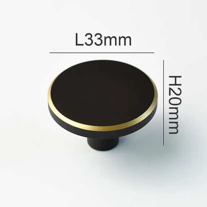 IHOMCASA Round Brass Gold Furniture Handles For Drawers Bathroom Kitchen Storage Cabinet Pulls Wardrobe Shoe Cupboard Door Knob