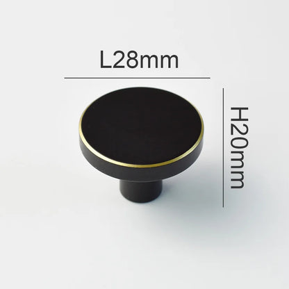 IHOMCASA Round Brass Gold Furniture Handles For Drawers Bathroom Kitchen Storage Cabinet Pulls Wardrobe Shoe Cupboard Door Knob