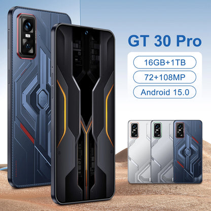 2025 Original GT30 Pro 5G Smartphone 16GB+1TB 7.3 Inch Deca Core 108MP LED 4K Android Mobile Phones Unlocked Dual SIM