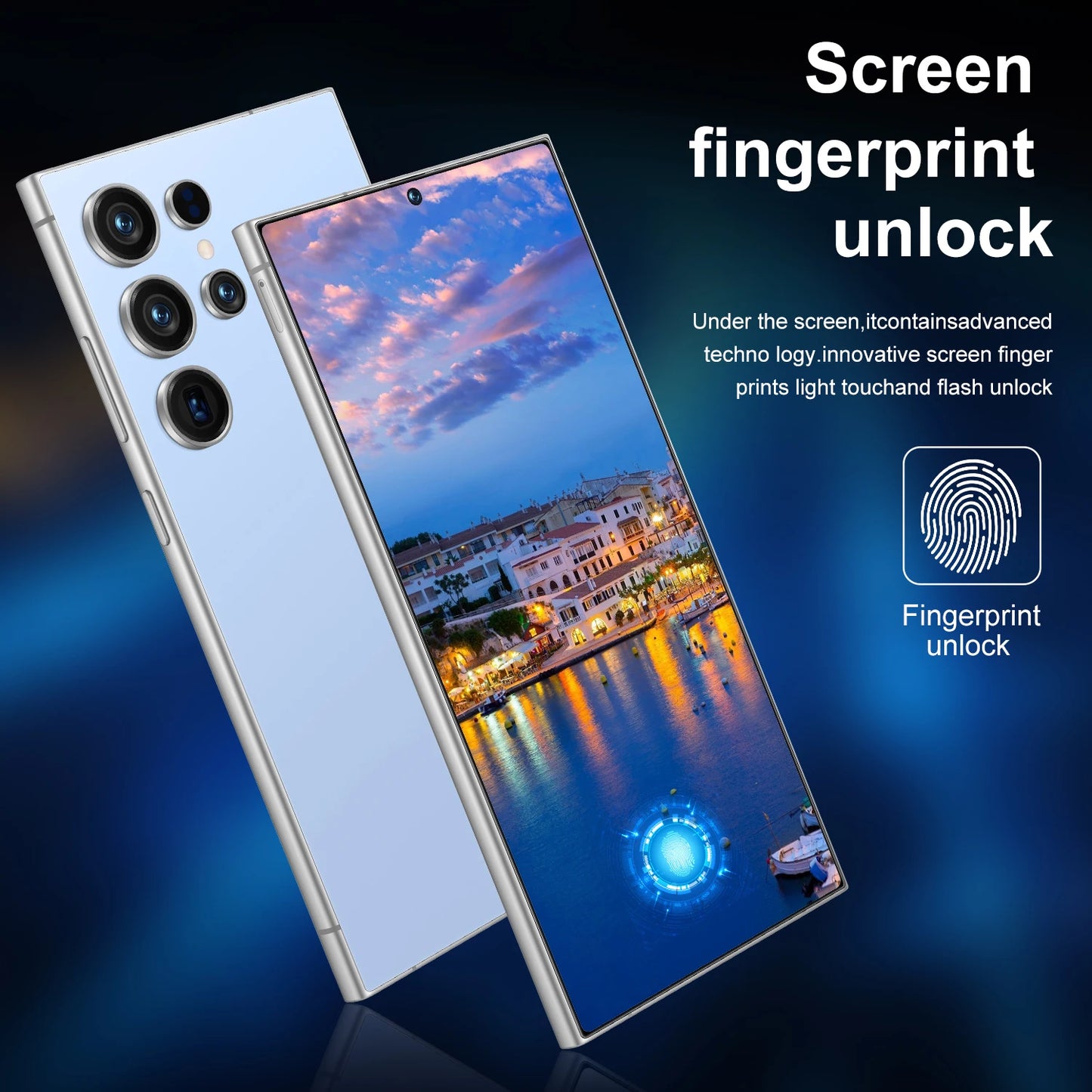 22G+2TB S25 Ultra Factory Price Big Screen Version Android 5G Smartphone Dual-SIM HD Unlocked Phones Built-in Pen 108MP