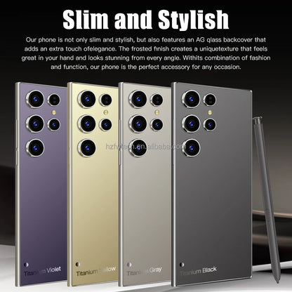 Best Selling S24 Ultra 5G Smartphone 7-Inch Version with Dual SIM Android14 CDMA Cellular 4G/5G Mobile Phones