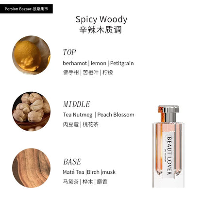 2025 Trendy Musk Floral Custom Perfume for Women Original Designer Leaves Body Fragrance for  or Rich Woman