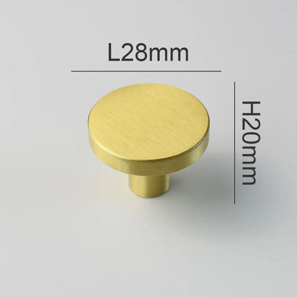 IHOMCASA Round Brass Gold Furniture Handles For Drawers Bathroom Kitchen Storage Cabinet Pulls Wardrobe Shoe Cupboard Door Knob