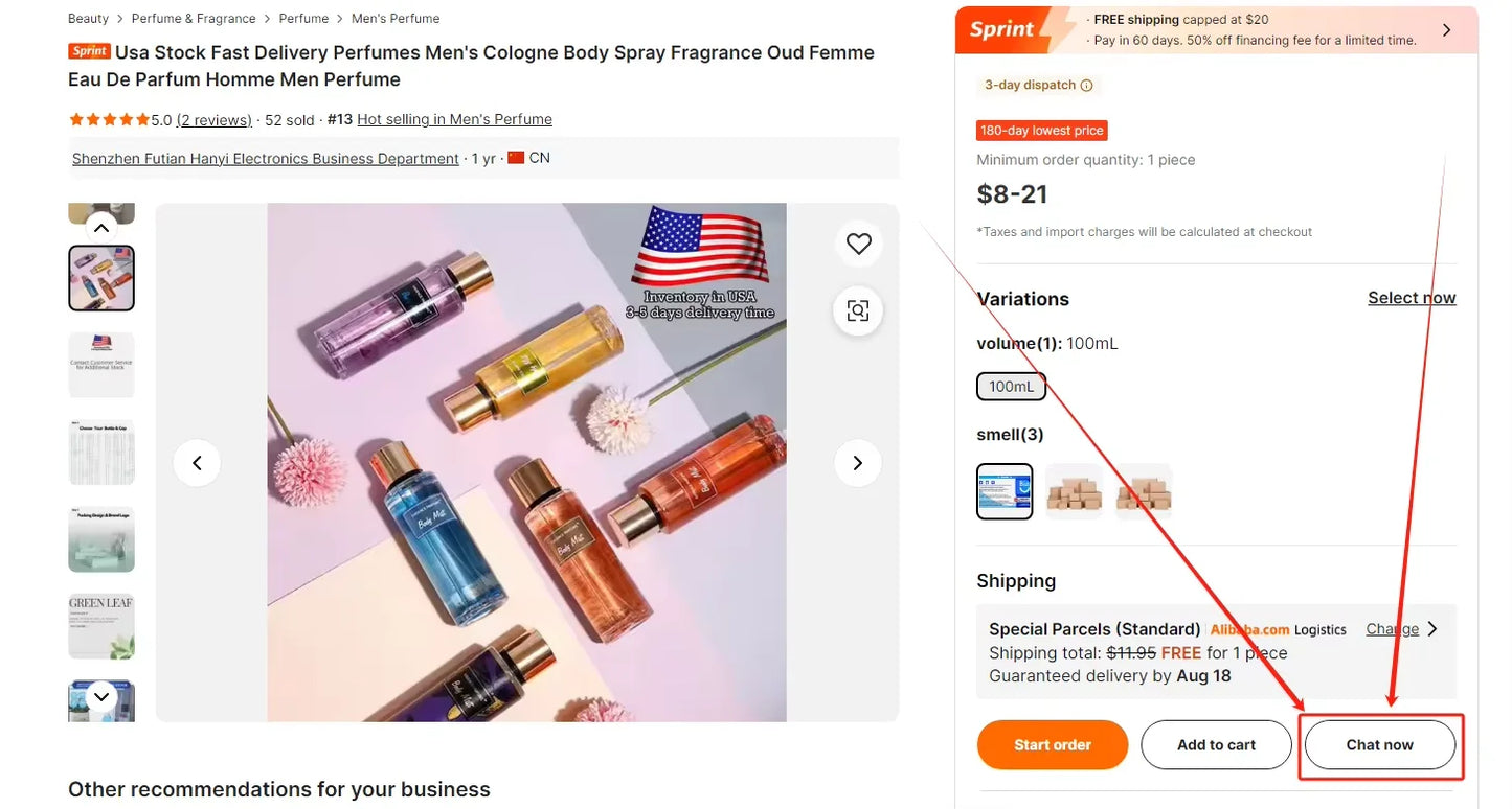 USA Stock High Quality Cologne with Receipt Men's Perfume Fragrance with Long-lasting  Including Cologne Body Spray Perfume