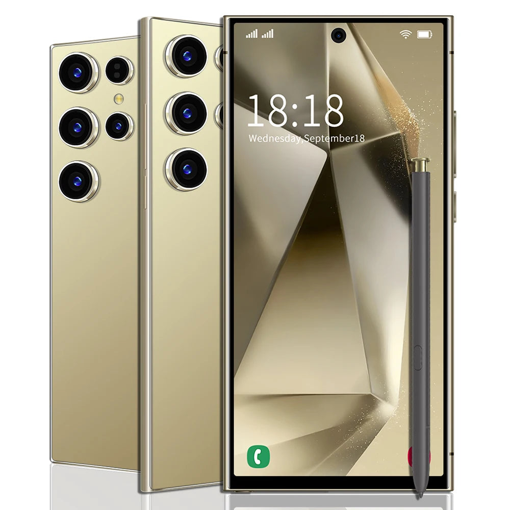 Best Selling S24 Ultra 5G Smartphone 7-Inch Version with Dual SIM Android14 CDMA Cellular 4G/5G Mobile Phones
