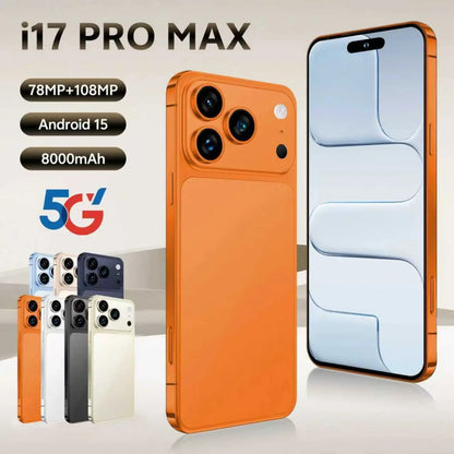 New I17 ProMax Wholesale Cheap Brand Mobile Original Phone Version Unlocked 16GB+512GB1 TB Original Low Price Dual Sim Card