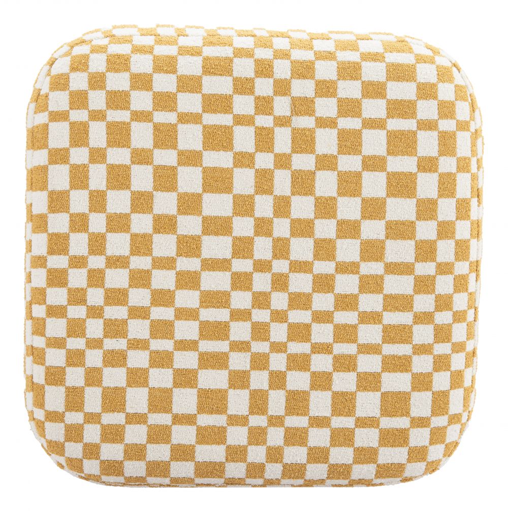 Haki Multicolor Fabric Ottoman