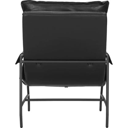Halaus Steel Black Accent Arm Chair