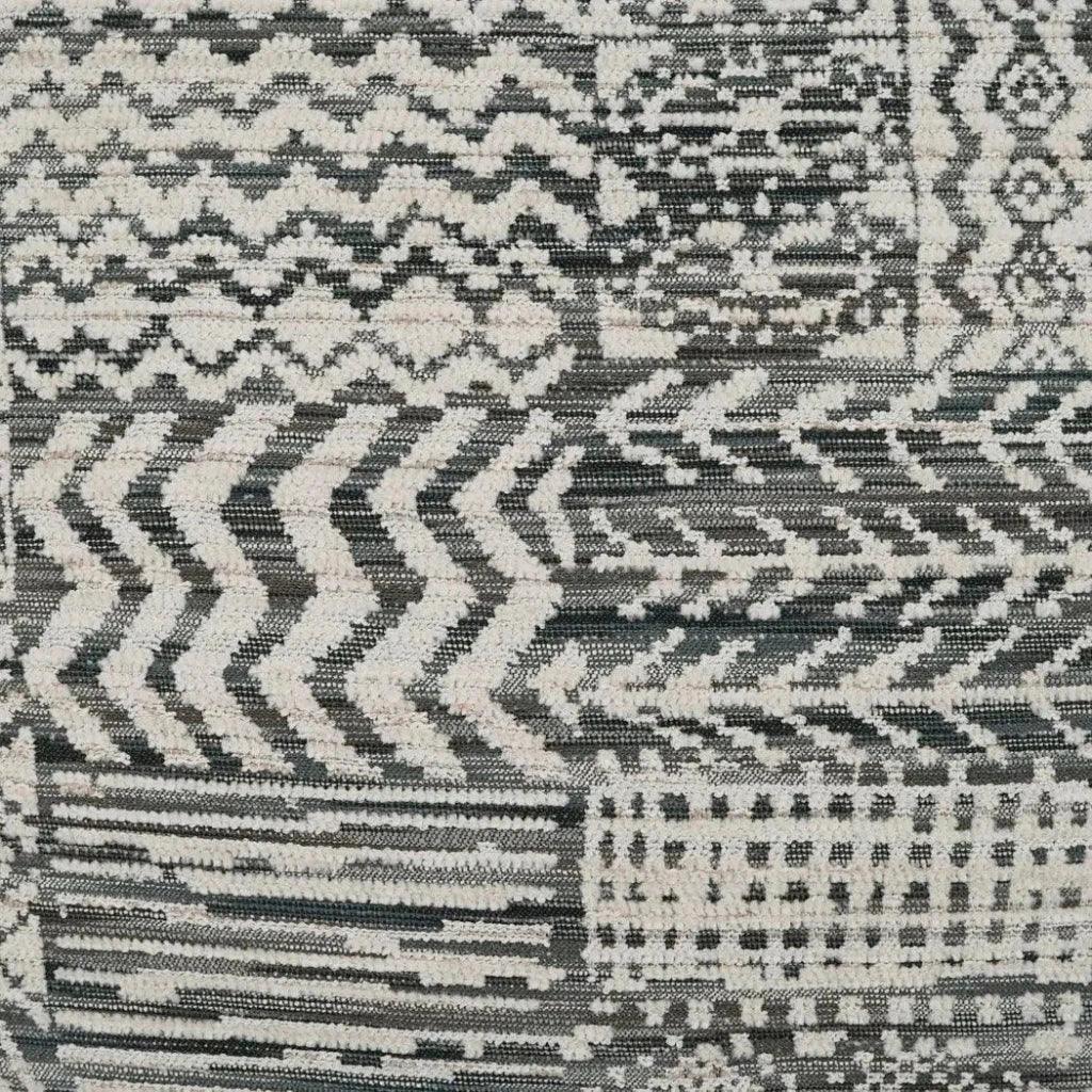 Hallston Charcoal Global Grey Large Throw Pillow Insert