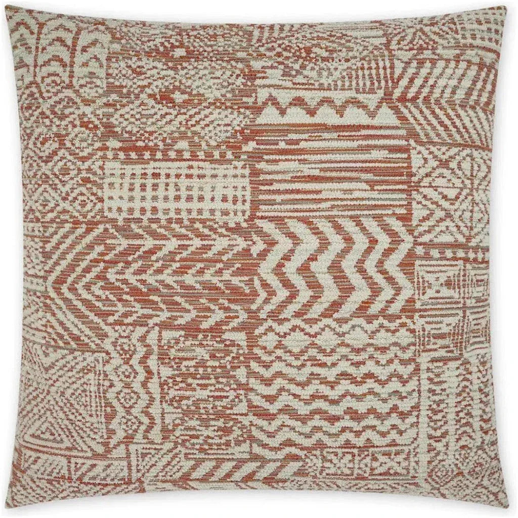 Hallston Melon Global Orange Large Throw Pillow Insert