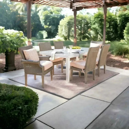 Hamptons Outdoor Furniture Wicker Dining Armchair