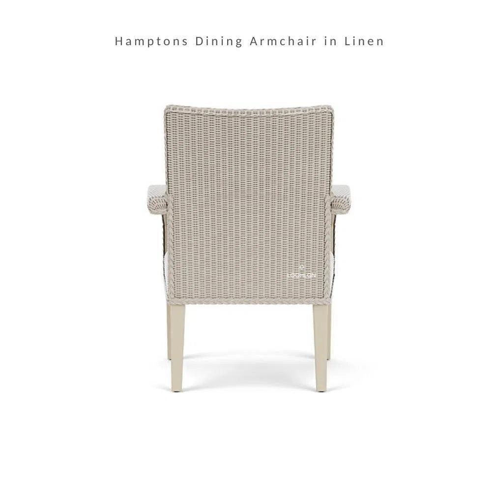 Hamptons Outdoor Furniture Wicker Dining Armchair