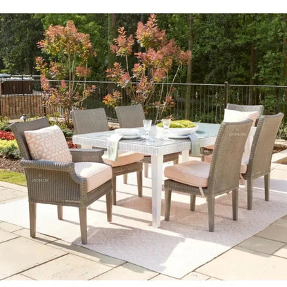 Hamptons Outdoor Furniture Wicker Dining Chair