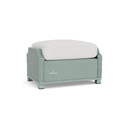 Hamptons Outdoor Furniture Wicker Large Ottoman