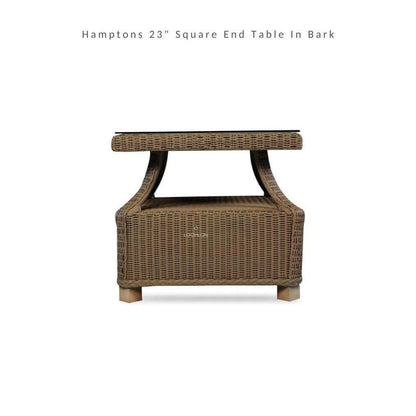 Hamptons Outdoor Wicker Lounge Chair with Ottoman Set