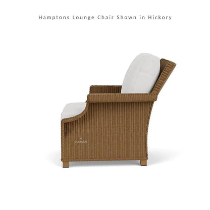 Hamptons Outdoor Wicker Lounge Chair with Ottoman Set
