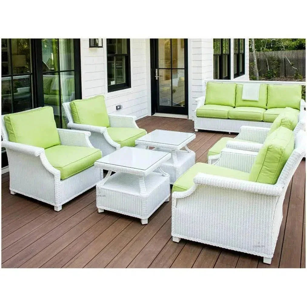 Hamptons Outdoor Wicker 3 Seater Sofa