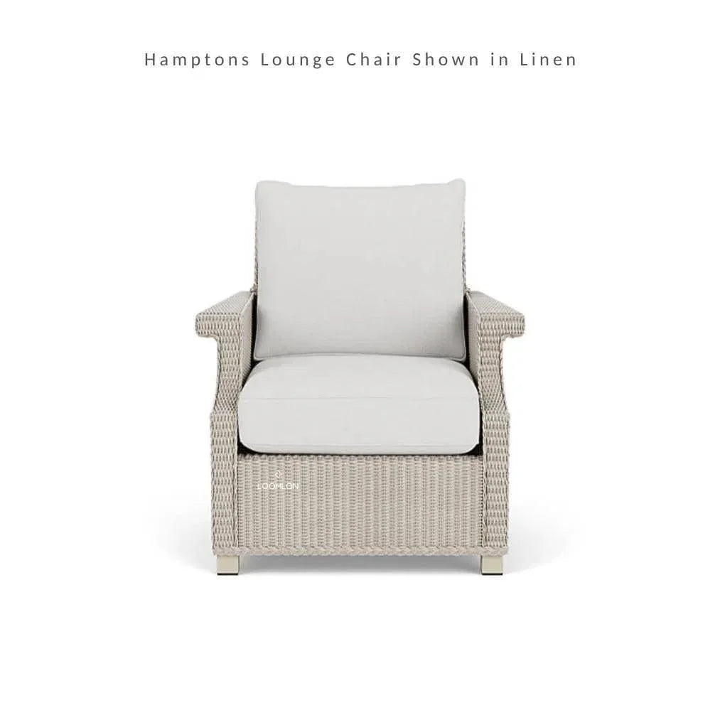 Hamptons Outdoor Wicker Lounge Chair Set With Table Set