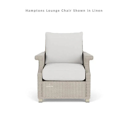 Hamptons Outdoor Wicker Lounge Chair Set With Table Set