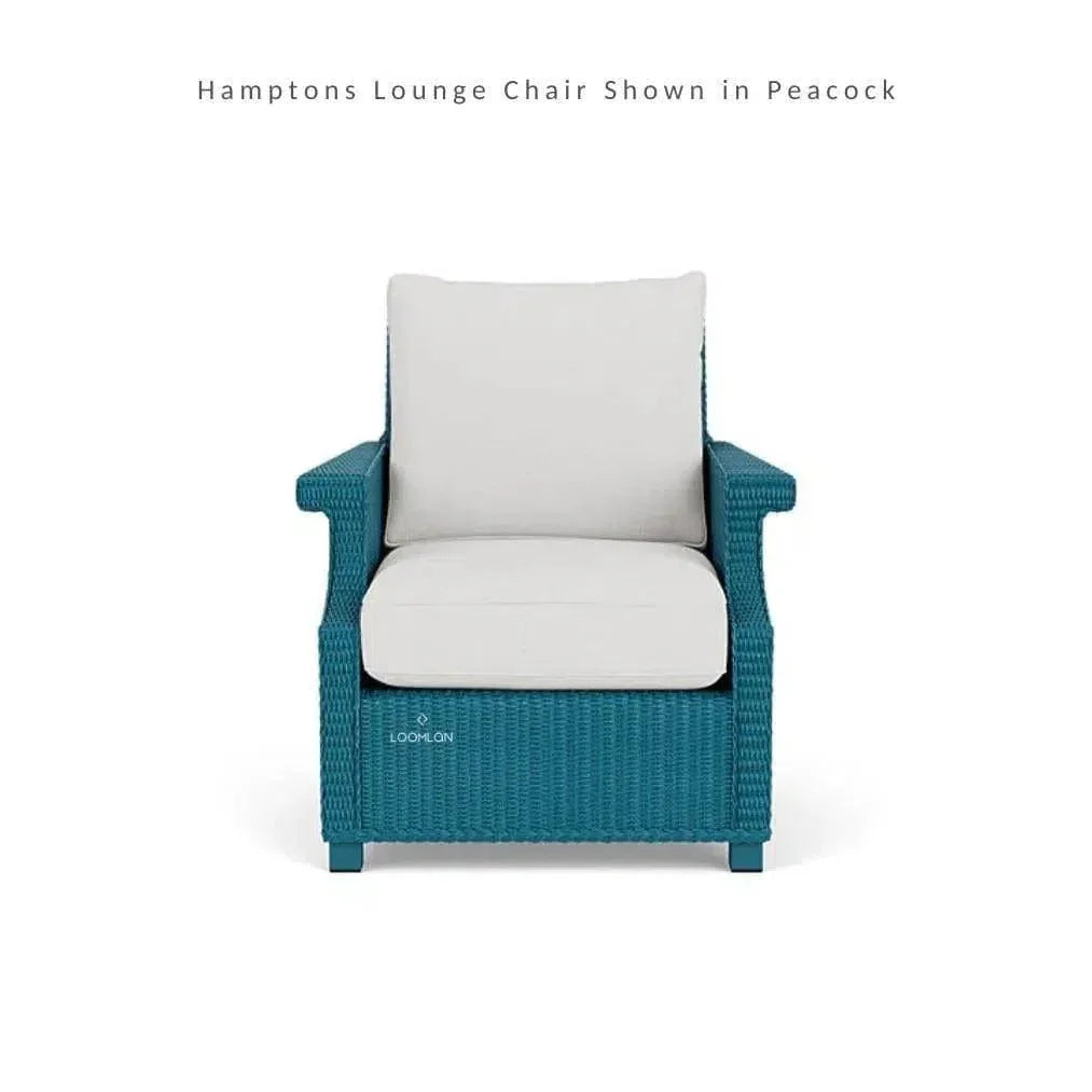 Hamptons Outdoor Wicker Lounge Chair Set With Table Set