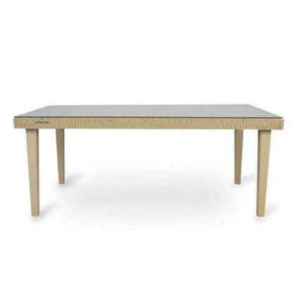 Hamptons Wicker Rectangular Outdoor Dining Table