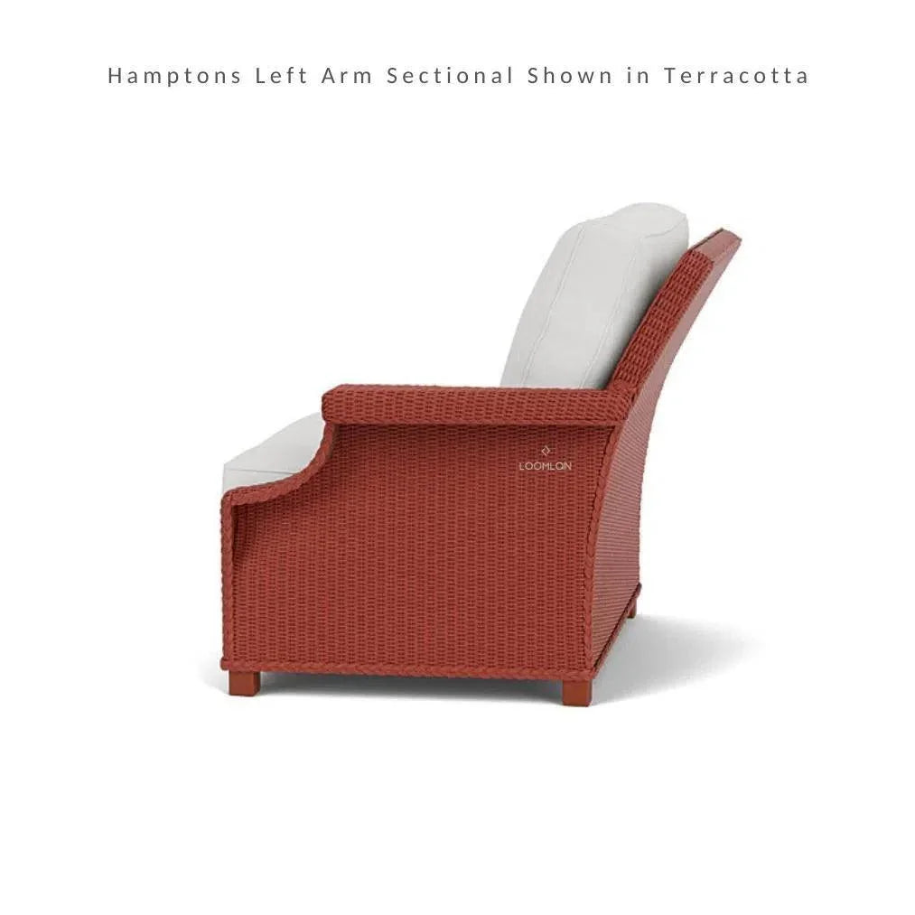 Hamptons Outdoor Wicker Corner Sectional with Table