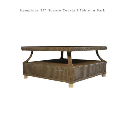 Hamptons Outdoor Wicker Corner Sectional with Table