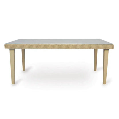 Hamptons Outdoor Wicker Dining Table Set 6PC