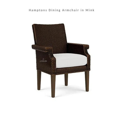 Hamptons Outdoor Wicker Dining Table Set 6PC