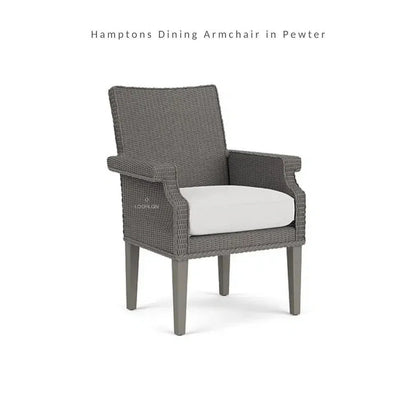 Hamptons Outdoor Wicker Dining Table Set 6PC