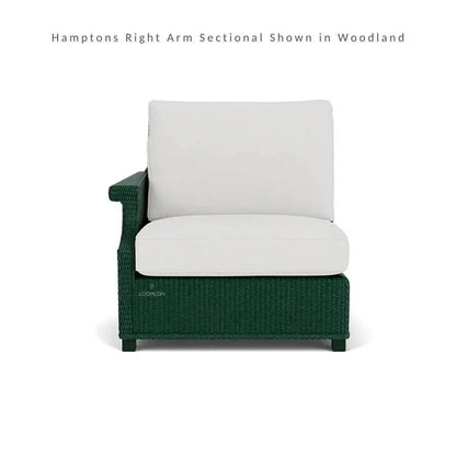 Hamptons Outdoor Wicker L-Shaped Sectional with Side Table