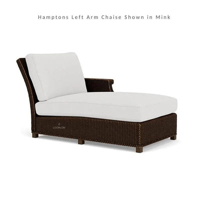 Hamptons Outdoor Wicker L-Shaped Sectional with Side Table