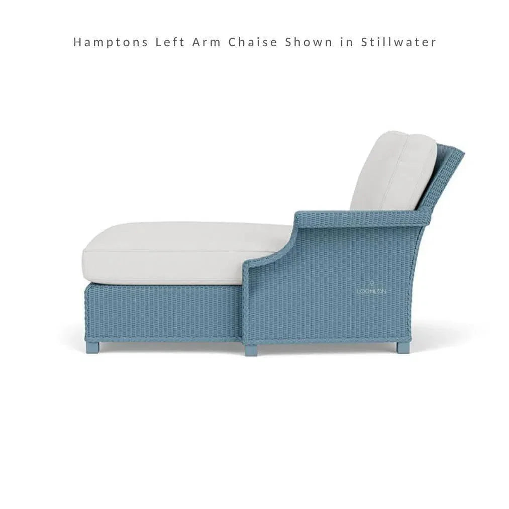 Hamptons Outdoor Wicker L-Shaped Sectional with Side Table