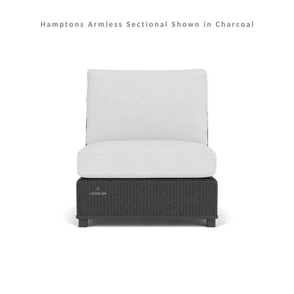 Hamptons Outdoor Wicker Chaise Sectional with Ottoman