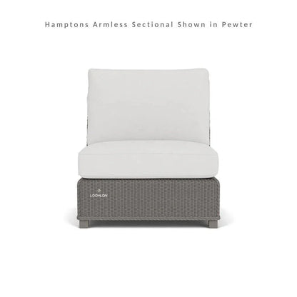 Hamptons Outdoor Wicker Chaise Sectional with Ottoman