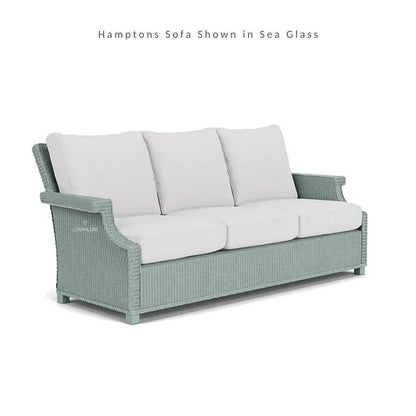 Hamptons Outdoor Wicker Sofa with Lounge Chair Set