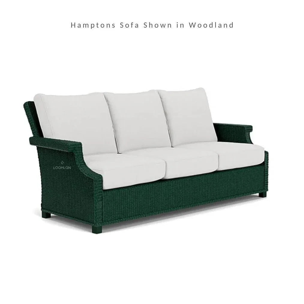 Hamptons Outdoor Wicker Sofa with Lounge Chair Set