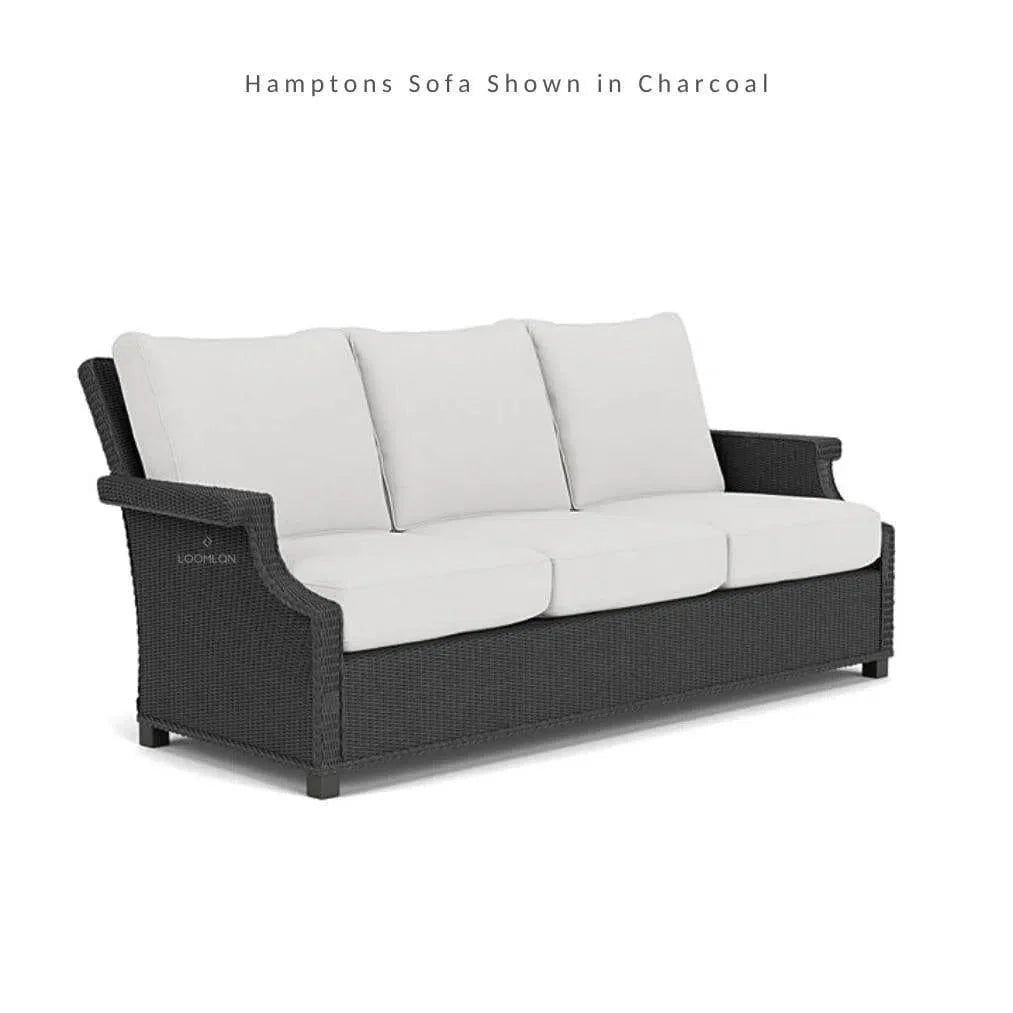 Hamptons Outdoor Wicker Sofa with Lounge Chair Set