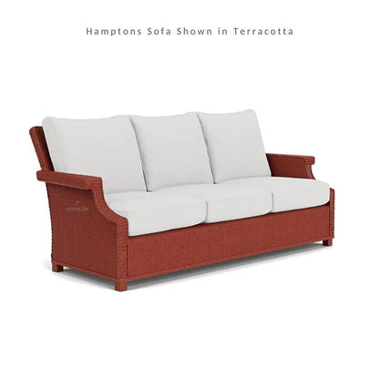 Hamptons Outdoor Wicker Sofa with Lounge Chair Set