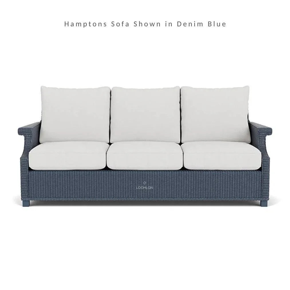 Hamptons Outdoor Wicker Sofa with Lounge Chair Set