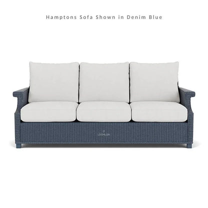 Hamptons Outdoor Wicker Sofa with Lounge Chair Set