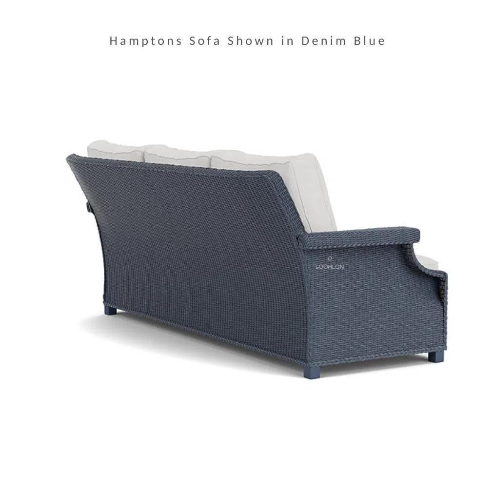 Hamptons Outdoor Wicker Sofa with Lounge Chair Set